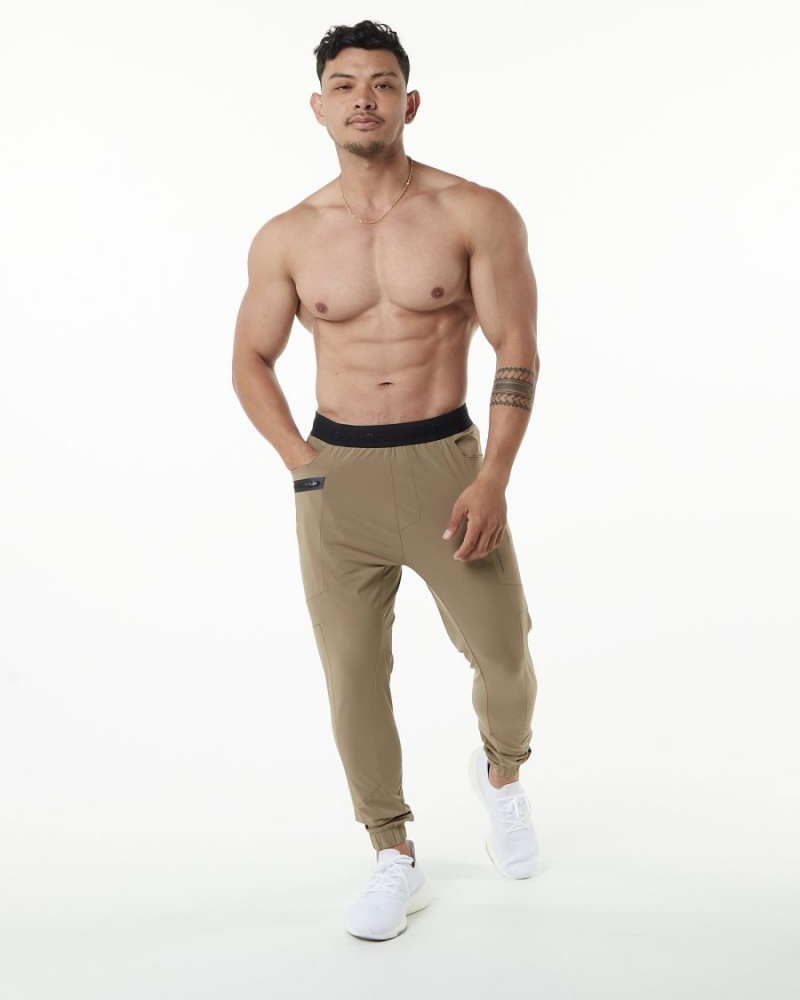 Alphalete Studio Pant Miesten Juoksuvaatteet Taupe | RHLNT-7205