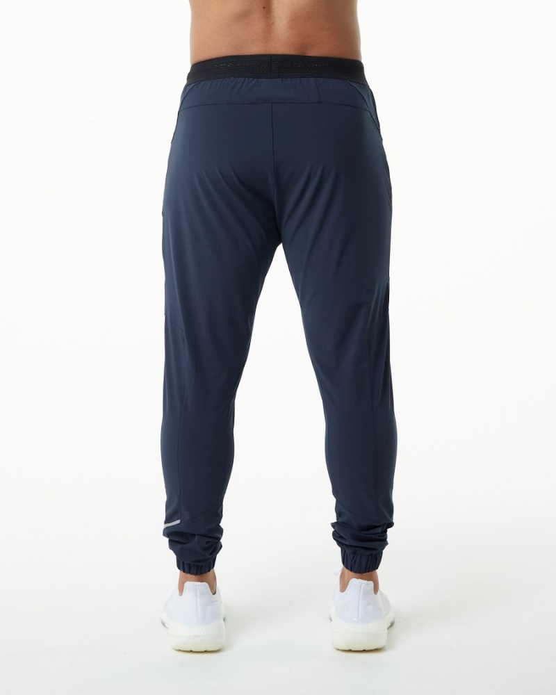 Alphalete Studio Pant Miesten Juoksuvaatteet Laivastonsininen | UNBIA-9082