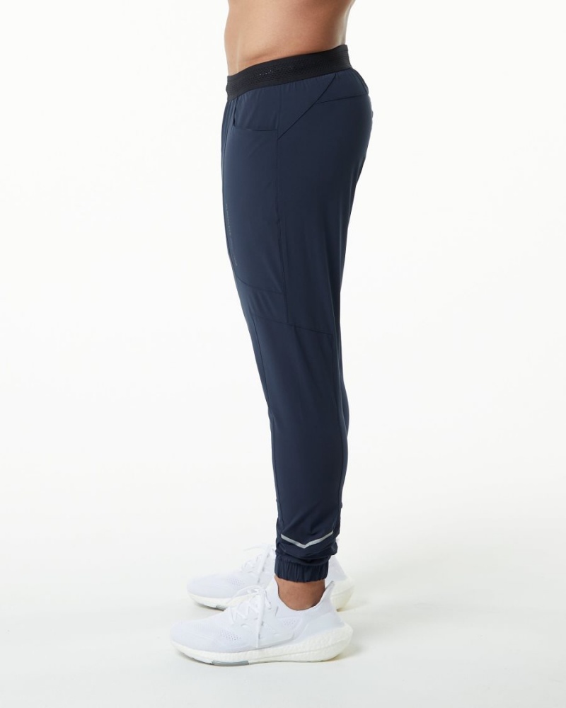 Alphalete Studio Pant Miesten Juoksuvaatteet Laivastonsininen | UNBIA-9082