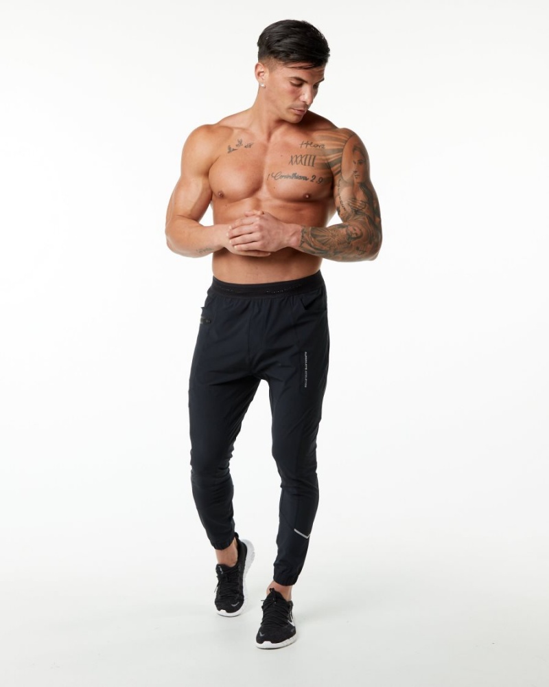 Alphalete Studio Pant Miesten Juoksuvaatteet Mustat Hopea | XPTLM-7460