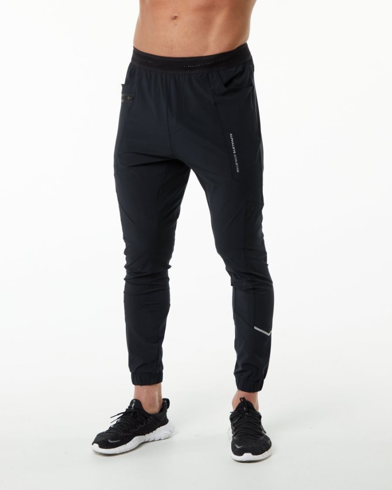 Alphalete Studio Pant Miesten Juoksuvaatteet Mustat Hopea | XPTLM-7460