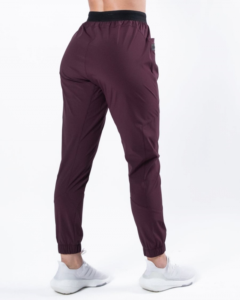 Alphalete Studio Pant Naisten Juoksuvaatteet Viininpunainen | ULKYV-3586