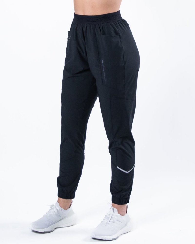 Alphalete Studio Pant Naisten Juoksuvaatteet Mustat | TEHUL-3598