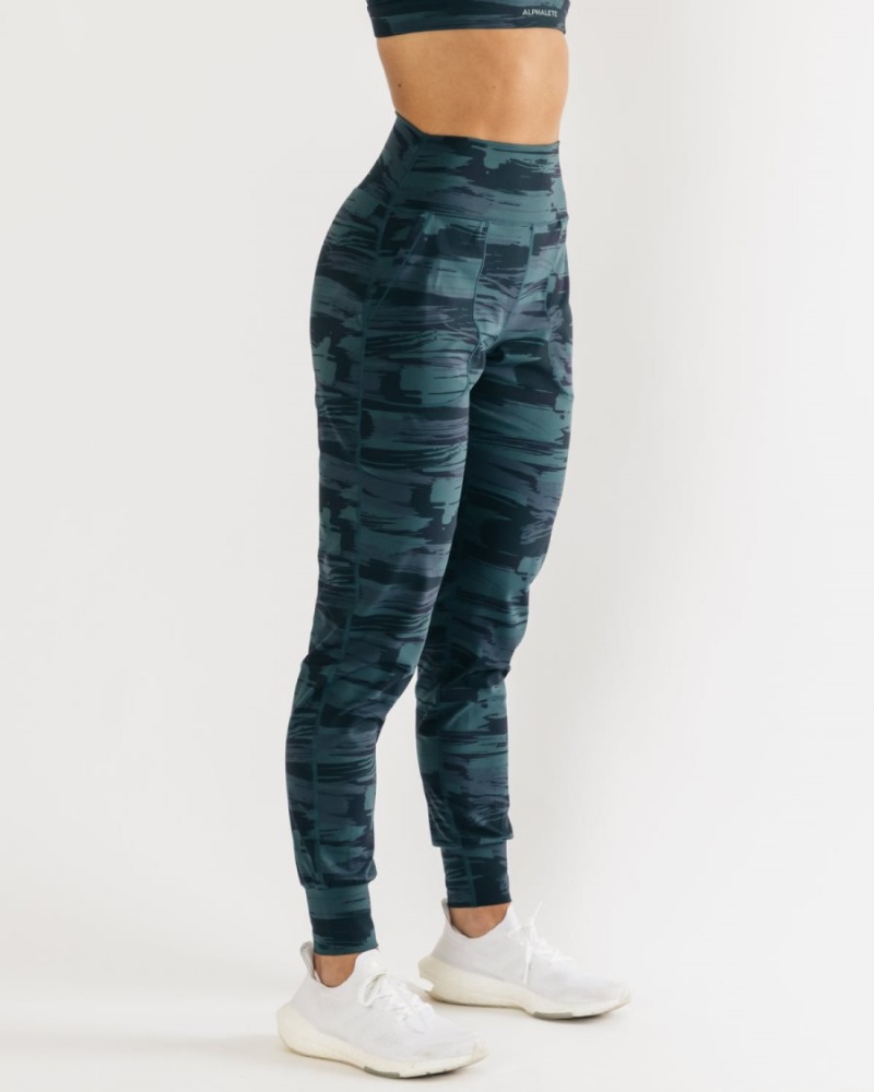 Alphalete Surface Expanse Jogger Naisten Juoksuvaatteet Sininen Camo | GZKBY-5713