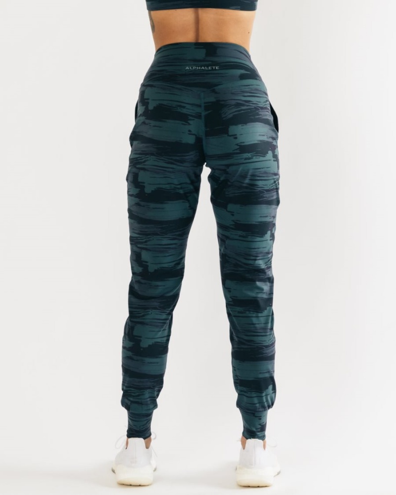 Alphalete Surface Expanse Jogger Naisten Juoksuvaatteet Sininen Camo | GZKBY-5713