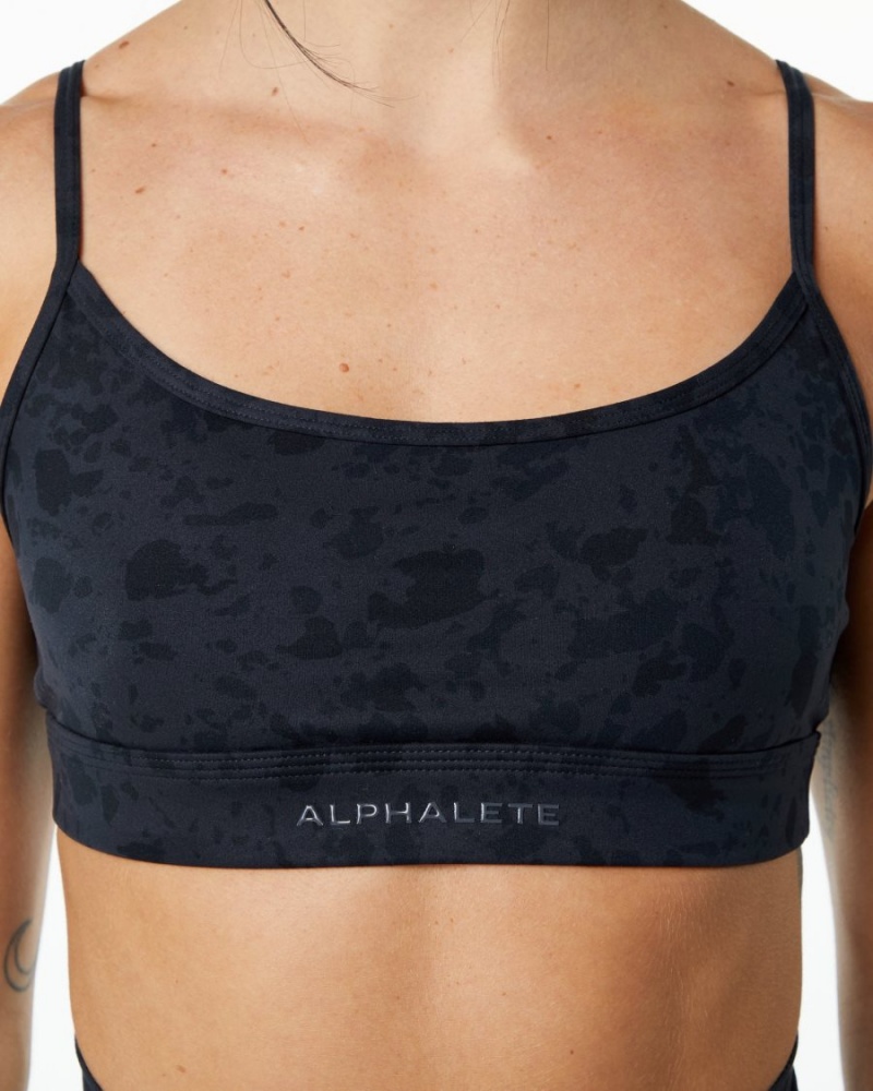 Alphalete Surface Limitless Bra Naisten Urheiluliivi Mustat | CPMQU-1527