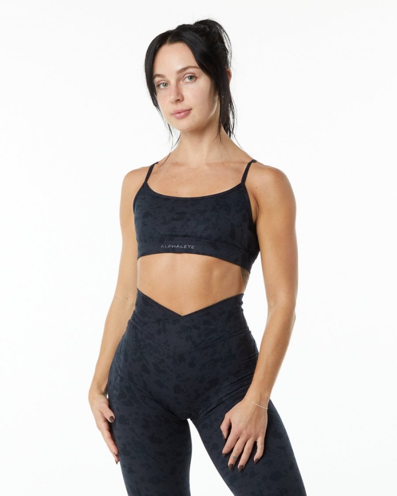 Alphalete Surface Limitless Bra Naisten Urheiluliivi Mustat | CPMQU-1527