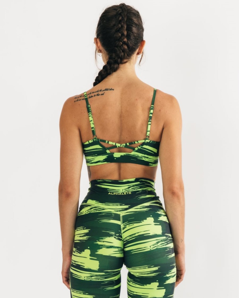 Alphalete Surface Limitless Bra Naisten Urheiluliivi Camo | YXJMH-6518