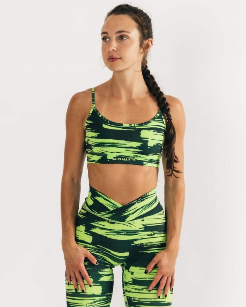 Alphalete Surface Limitless Bra Naisten Urheiluliivi Camo | YXJMH-6518