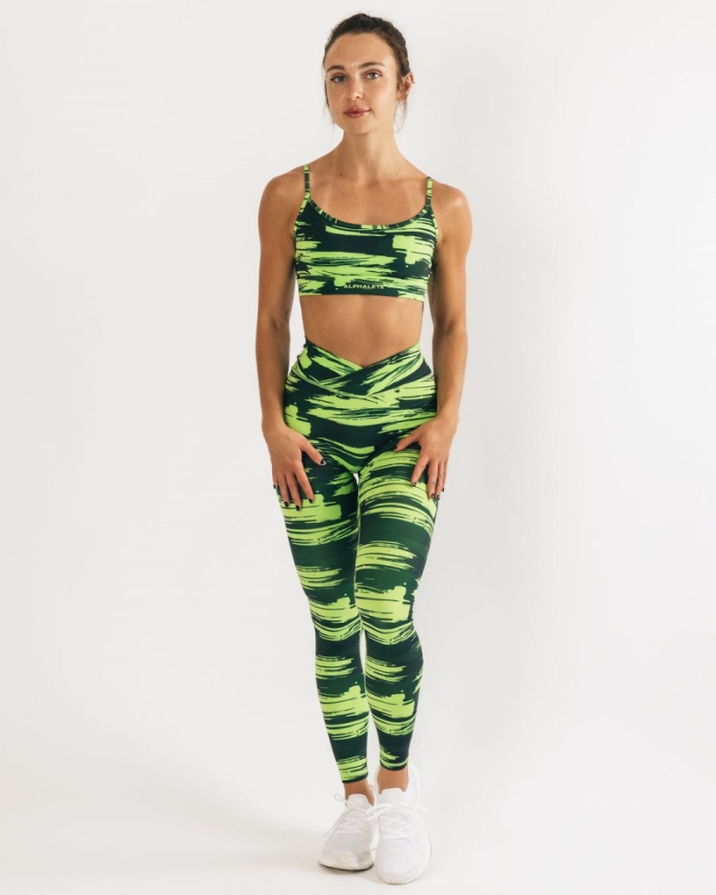 Alphalete Surface Limitless Bra Naisten Urheiluliivi Camo | YXJMH-6518