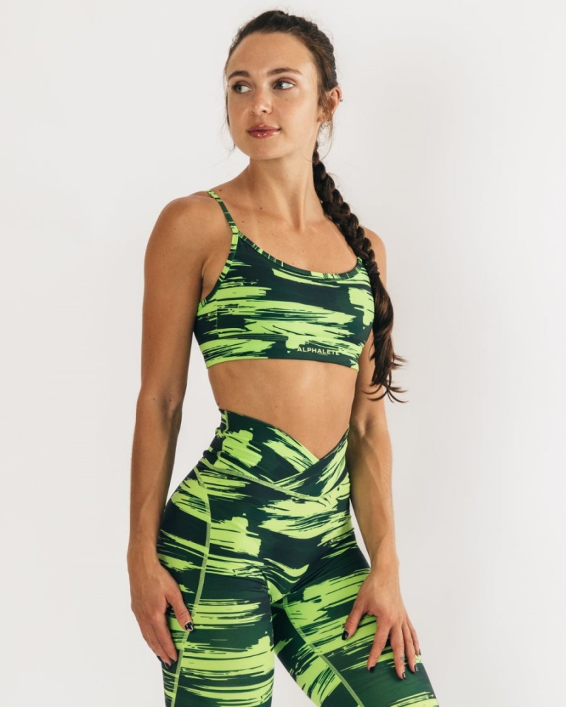 Alphalete Surface Limitless Bra Naisten Urheiluliivi Camo | YXJMH-6518