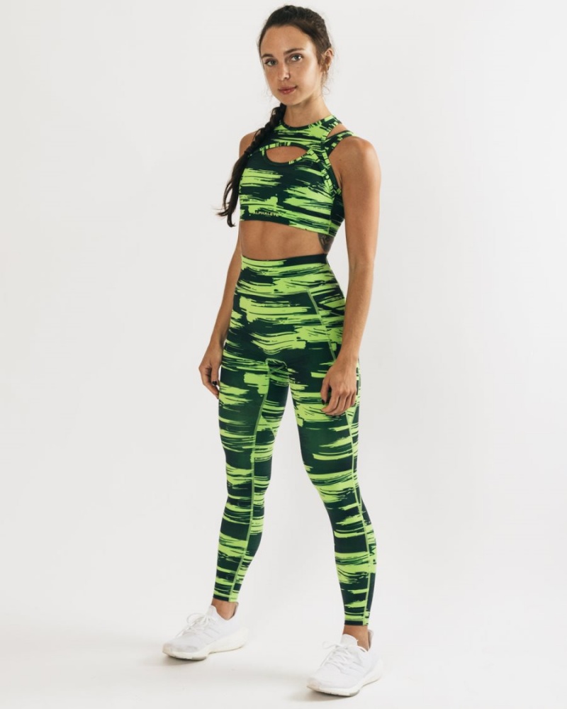 Alphalete Surface Pocket Legging Naisten Leggings Camo | TDIFM-2759