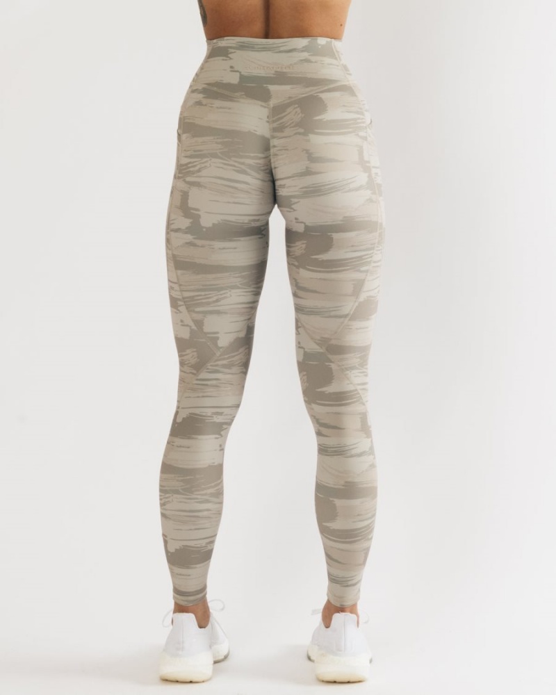 Alphalete Surface Pocket Legging Naisten Leggings Camo | RXUKO-2658