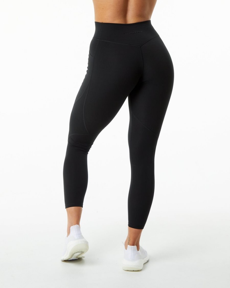 Alphalete Surface Pocket Legging Naisten Leggings Mustat | JEIDM-1806