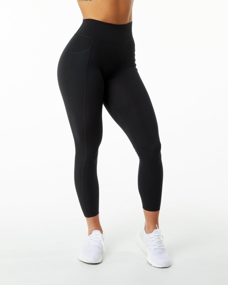 Alphalete Surface Pocket Legging Naisten Leggings Mustat | JEIDM-1806