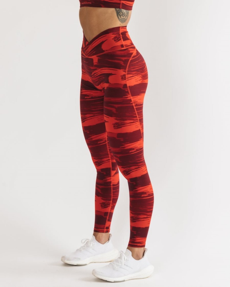 Alphalete Surface Power Legging Naisten Leggings Camo | BADNU-8154