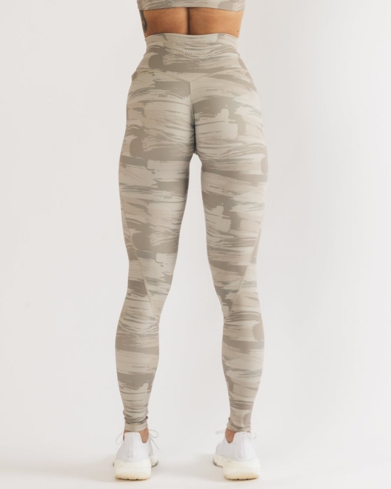 Alphalete Surface Power Legging Naisten Leggings Camo | VABKG-2370