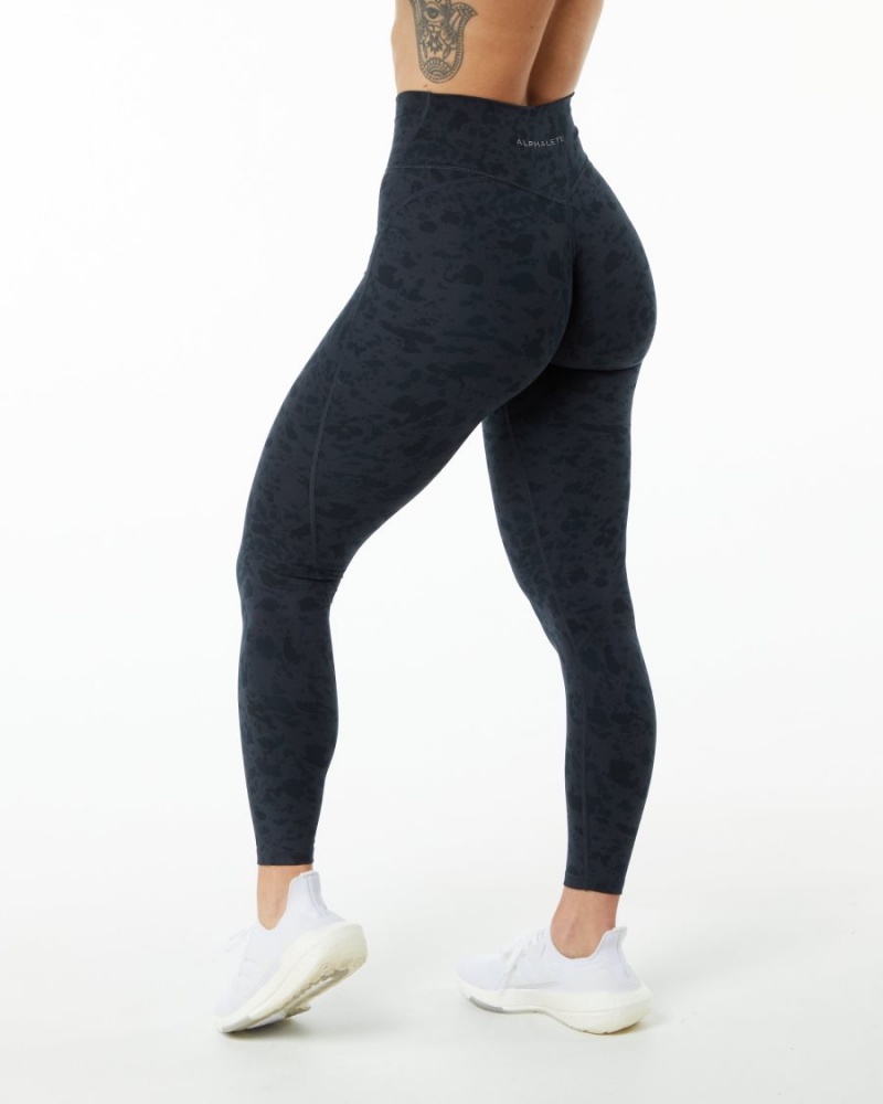 Alphalete Surface Power Legging Naisten Leggings Mustat | KZTED-6274