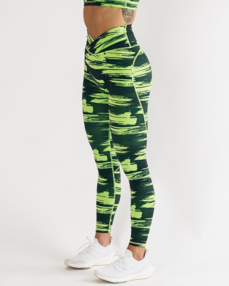 Alphalete Surface Power Legging Naisten Leggings Camo | PFAQE-2108