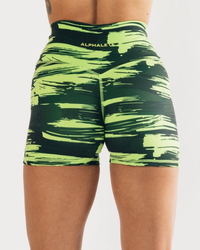 Alphalete Surface Power Lyhyt 5" Naisten Shortsit Camo | NYILP-1348