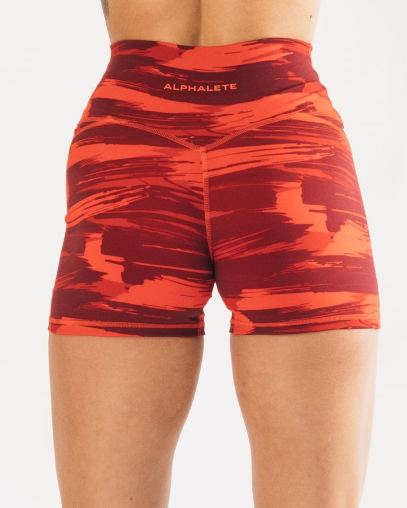 Alphalete Surface Power Lyhyt 5" Naisten Shortsit Camo | OYHBD-8674