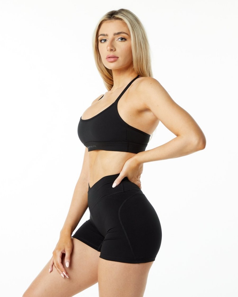 Alphalete Surface Tri Bra Naisten Urheiluliivi Mustat | ALHPV-7584