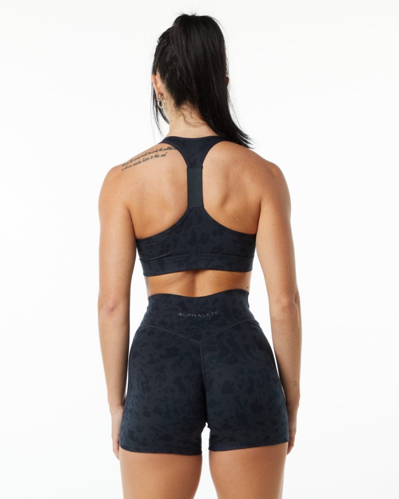 Alphalete Surface Wrap Bra Naisten Urheiluliivi Mustat | FYLPB-2810