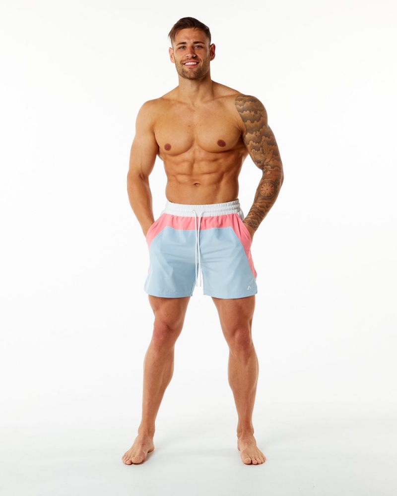 Alphalete Swim Trunk 5.5" Miesten Boardshortsit Koralli Vaaleansininen | RFZYC-6721