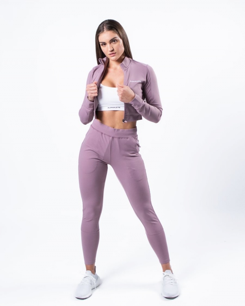 Alphalete Trace Jacket Naisten Takit Violetit | YKSCM-0563