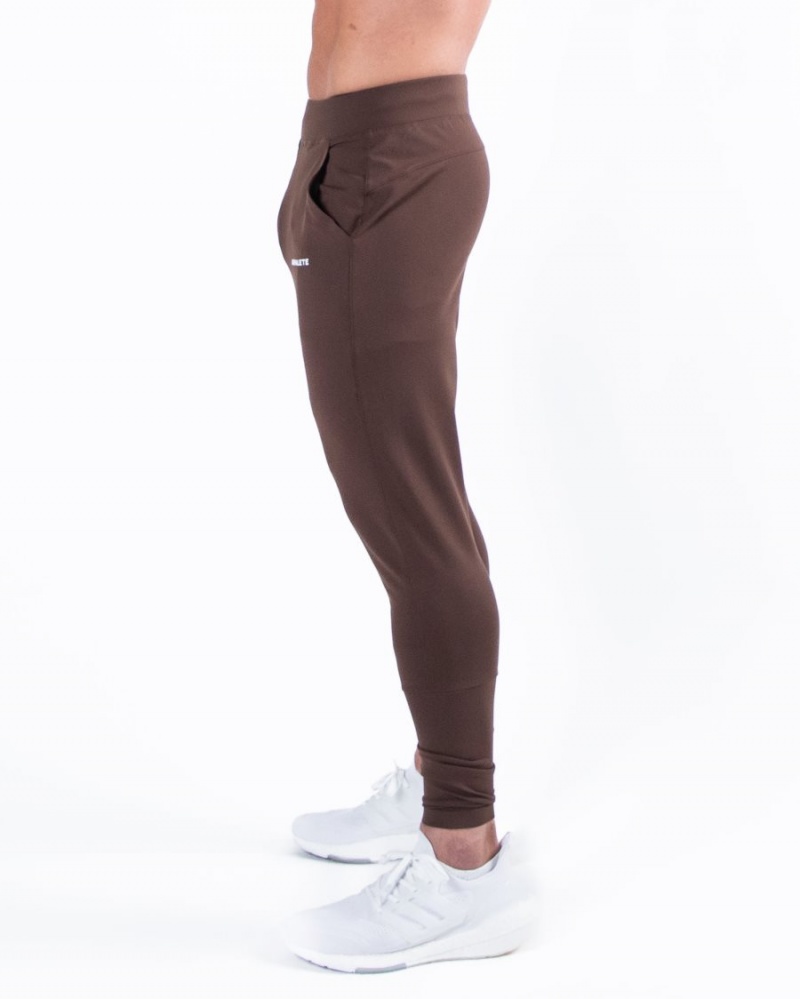 Alphalete Trace Jogger Miesten Juoksuvaatteet Kahvi | CQMDX-4605