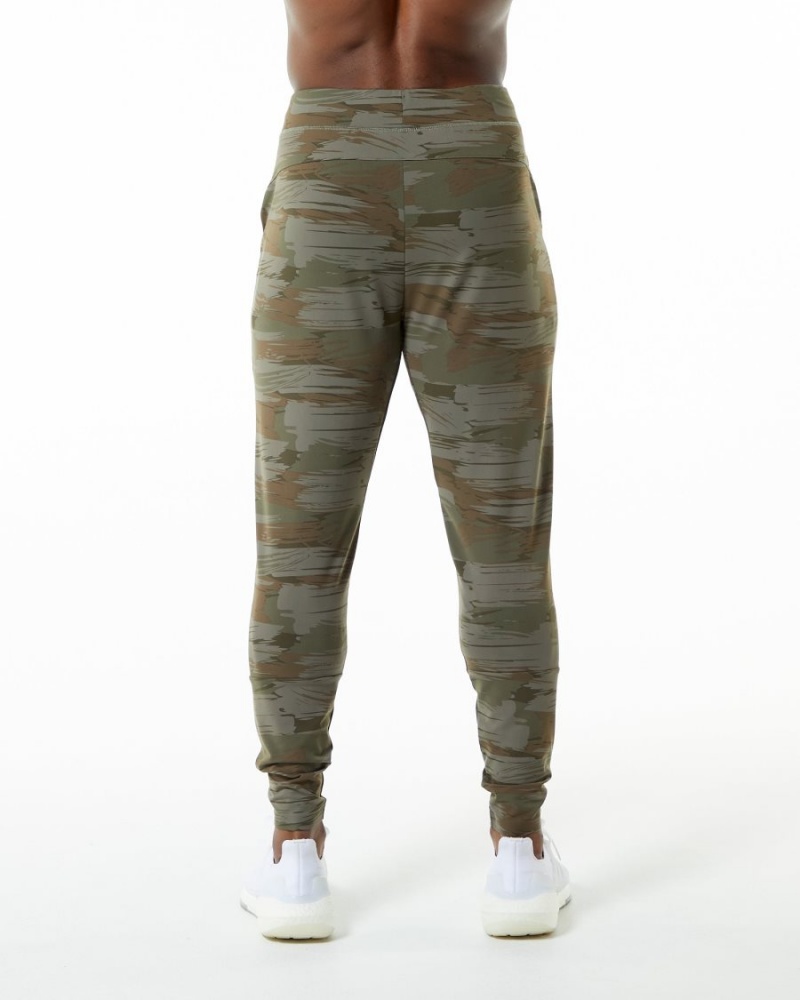 Alphalete Trace Jogger Miesten Juoksuvaatteet Oliivinvihreä Camo | VKWGT-8576