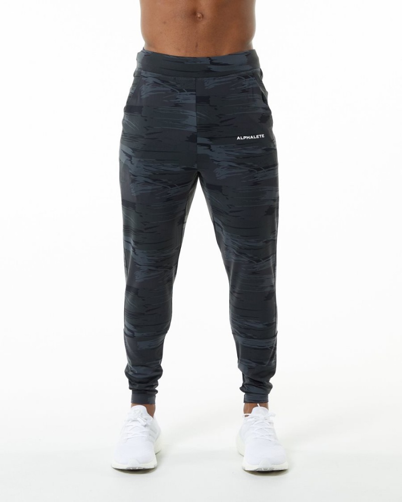 Alphalete Trace Jogger Miesten Juoksuvaatteet Mustat Camo | URJDQ-0873