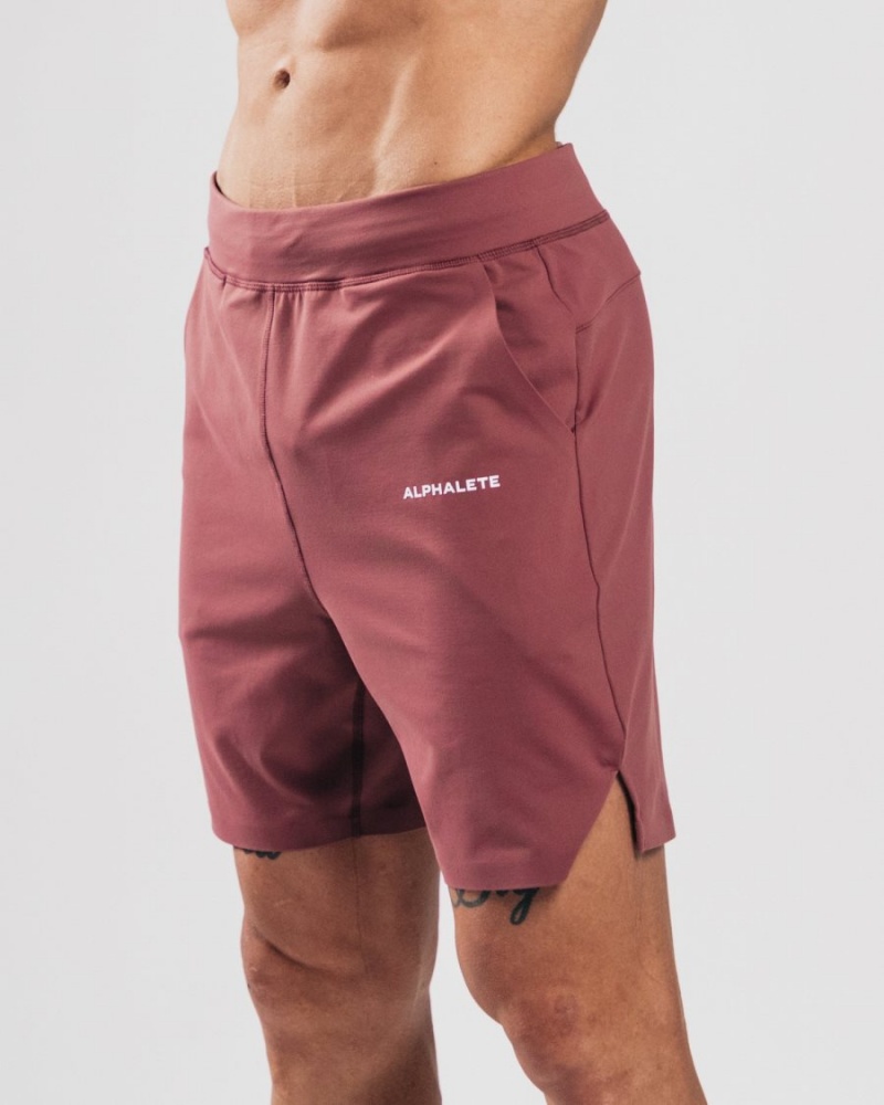 Alphalete Trace Lyhyt 8" Miesten Shortsit Mauve | ICYTW-5418