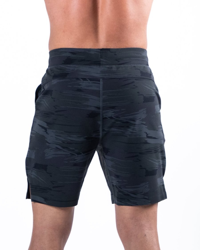 Alphalete Trace Lyhyt 8" Miesten Shortsit Mustat Camo | IKPZE-2740