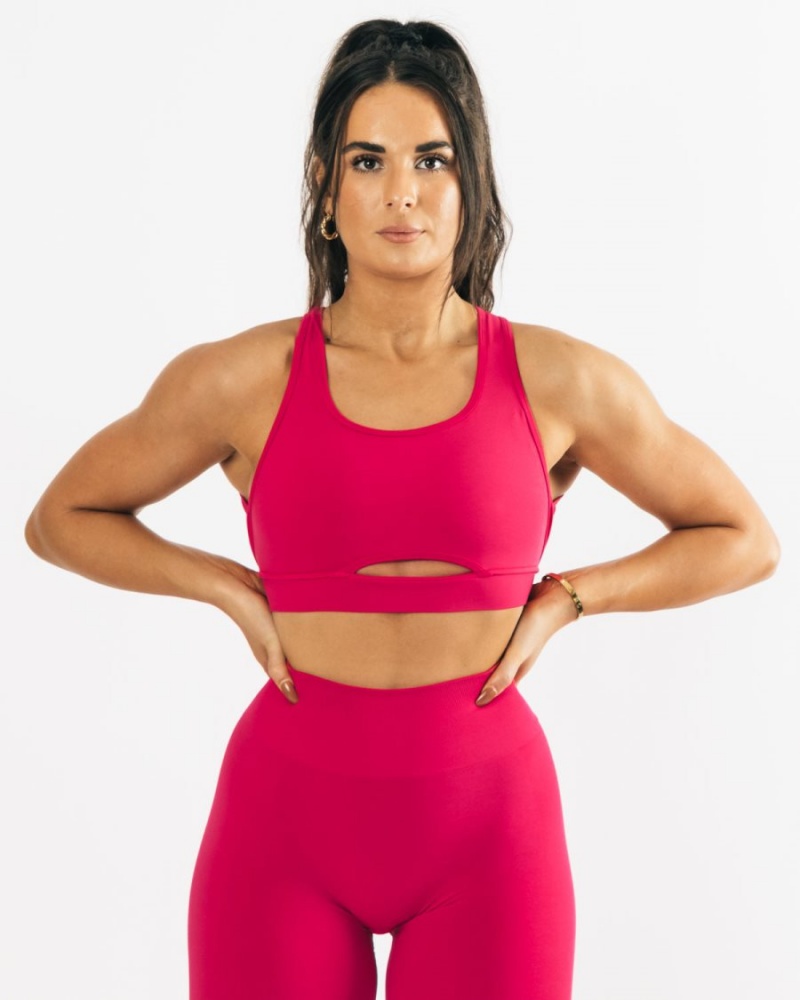 Alphalete Trinity Bra Naisten Urheiluliivi Pinkki | BHFNK-5092