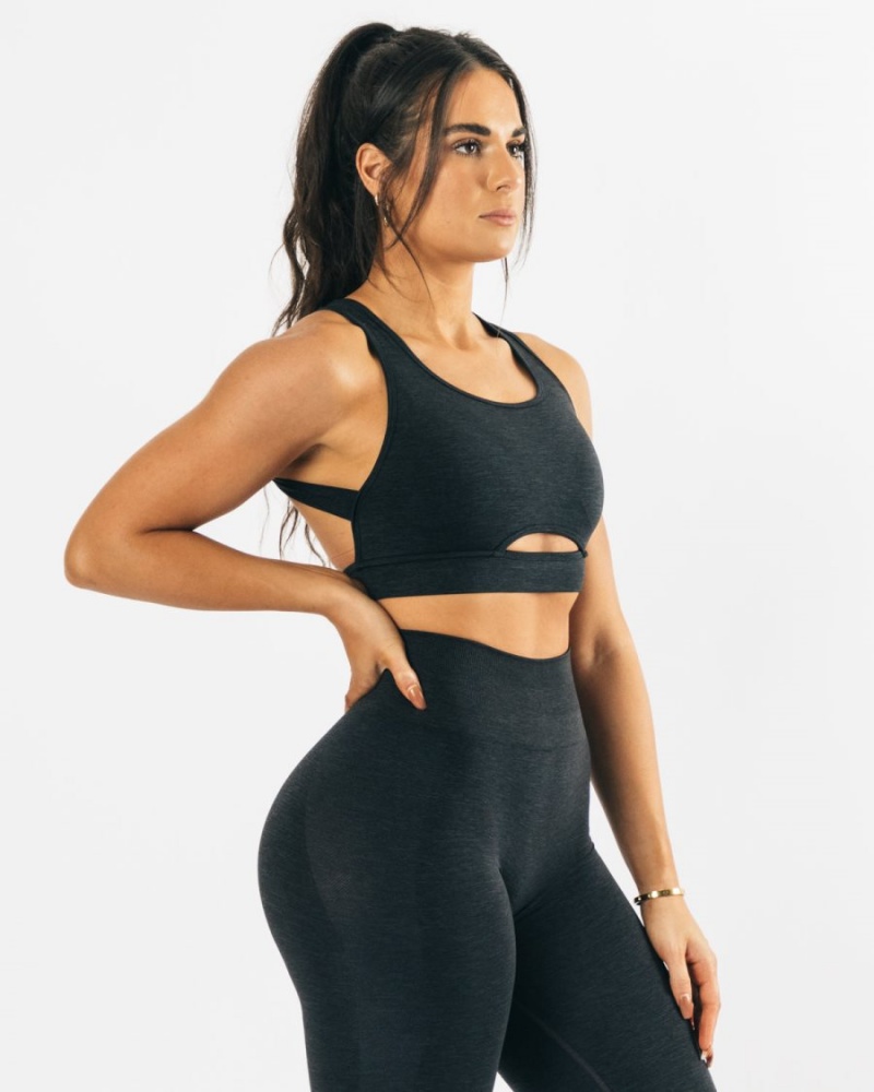 Alphalete Trinity Bra Naisten Urheiluliivi Mustat | FBEWR-0378