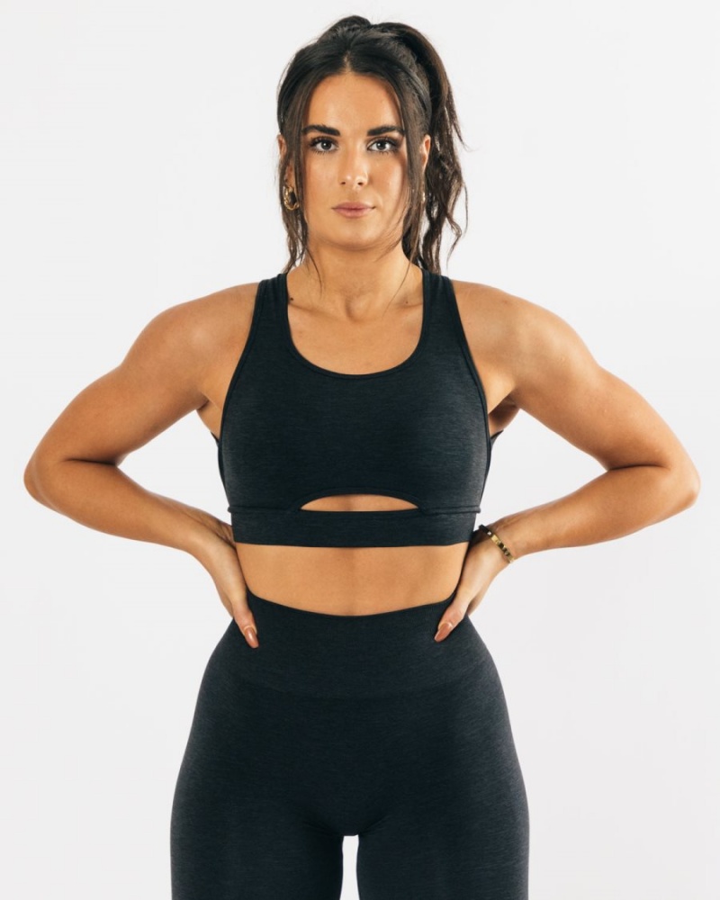 Alphalete Trinity Bra Naisten Urheiluliivi Mustat | FBEWR-0378