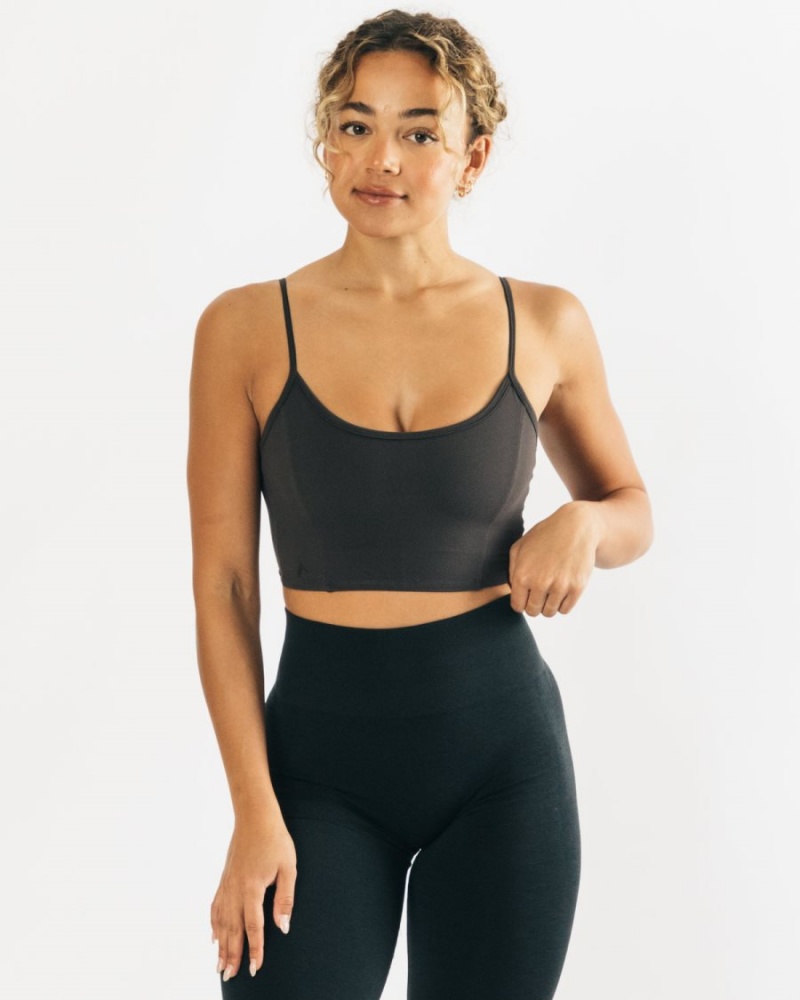 Alphalete Ultrasoft Allure Tank Naisten Hihaton Paita Charcoal | FVYEC-7906