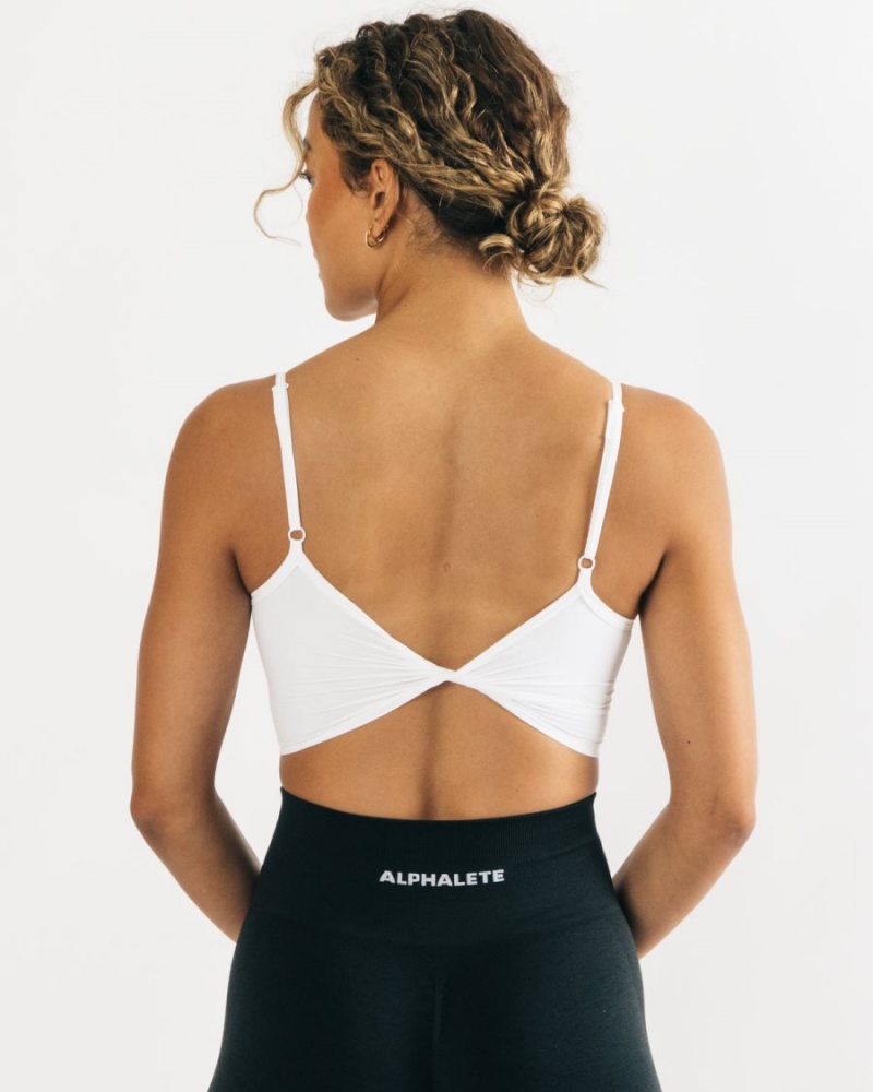 Alphalete Ultrasoft Allure Tank Naisten Hihaton Paita Valkoinen | BDPWF-2501