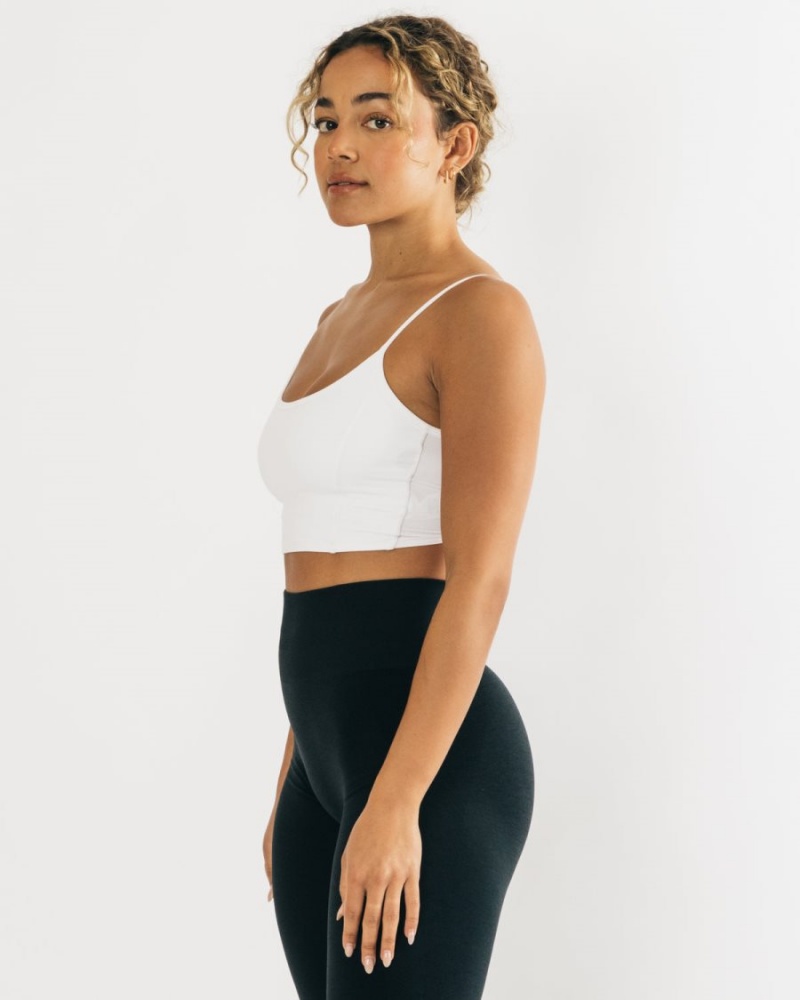 Alphalete Ultrasoft Allure Tank Naisten Hihaton Paita Valkoinen | BDPWF-2501