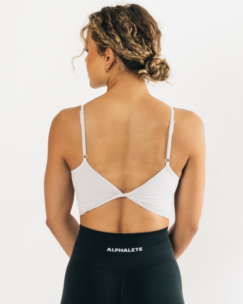 Alphalete Ultrasoft Allure Tank Naisten Hihaton Paita Hopea | UETHW-7312