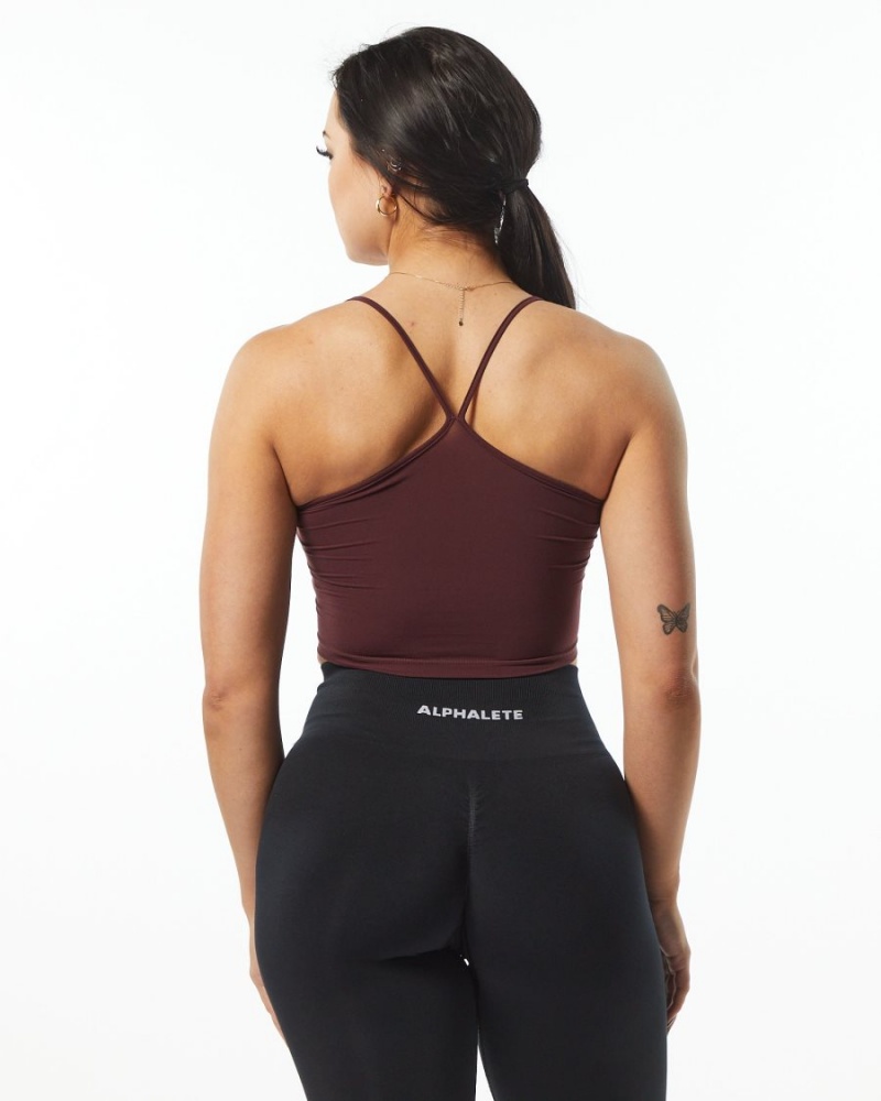 Alphalete Ultrasoft Camisole Tank Naisten Hihaton Paita Wine | EGBSM-8732