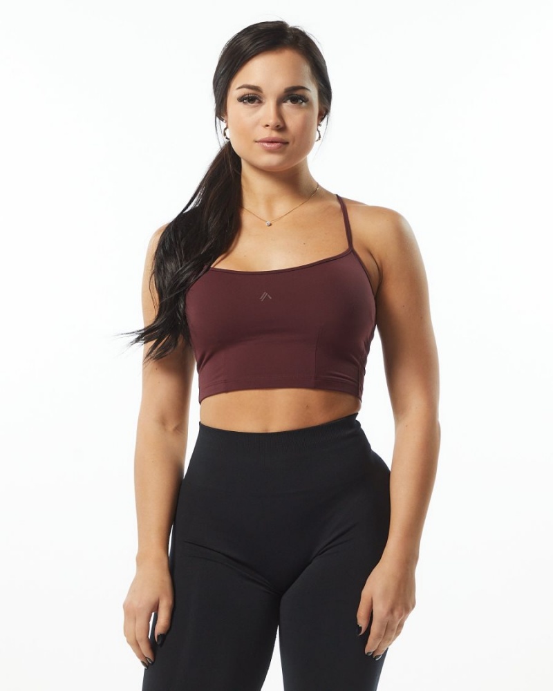 Alphalete Ultrasoft Camisole Tank Naisten Hihaton Paita Wine | EGBSM-8732