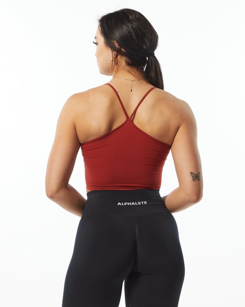 Alphalete Ultrasoft Camisole Tank Naisten Hihaton Paita Cherry | WCGOB-7396