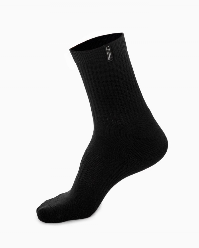 Alphalete Union Crew Sock 3pk Miesten Asusteet Mustat | EPSKJ-6108