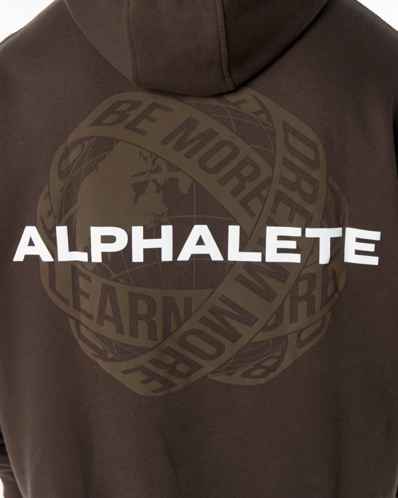 Alphalete Unity Hoodie Miesten Huppari Ruskea | GSOIA-0869