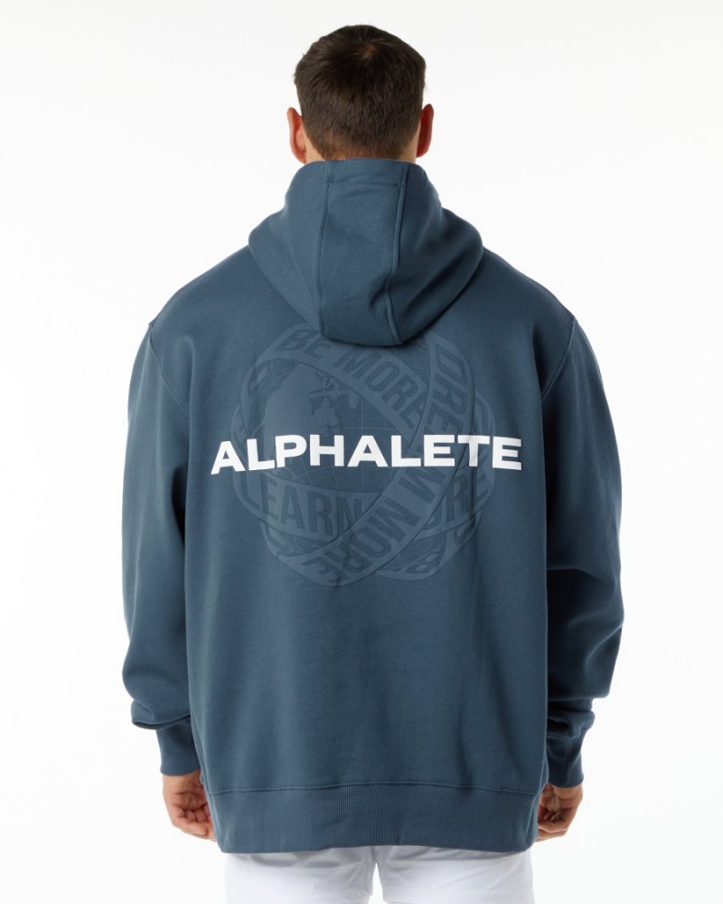 Alphalete Unity Hoodie Miesten Huppari Sininen | IENRY-1924