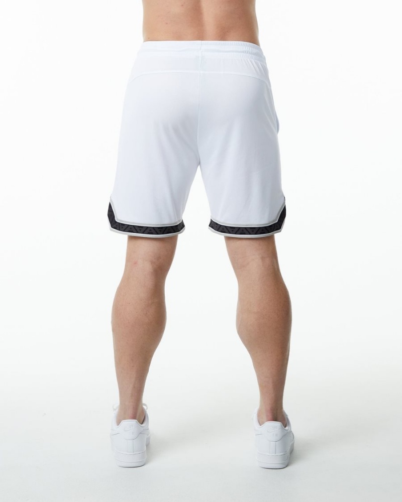 Alphalete Varsity Basketball Lyhyt 9" Miesten Shortsit Valkoinen | FYVOX-6453