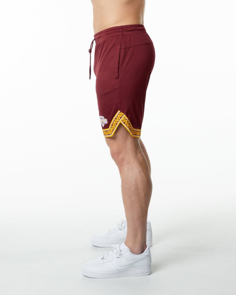 Alphalete Varsity Basketball Lyhyt 9" Miesten Shortsit Crimson | NVFUY-2039