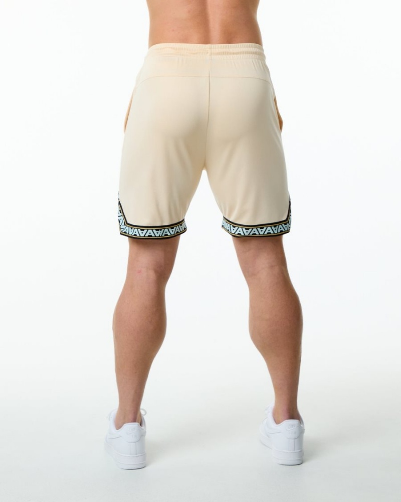 Alphalete Varsity Basketball Lyhyt 9" Miesten Shortsit Tan | SCYKQ-7162